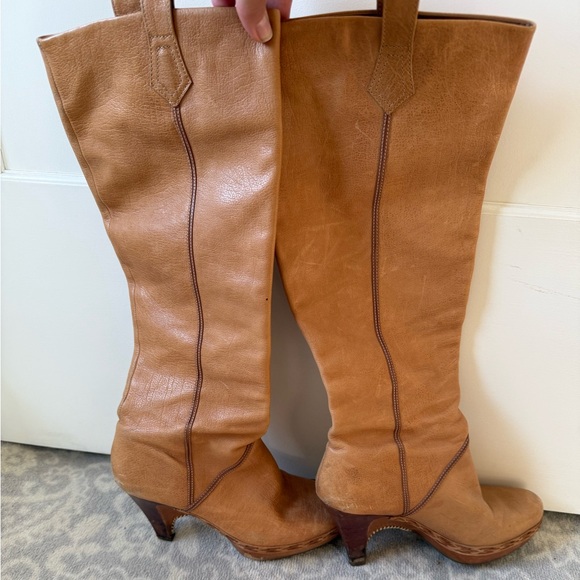 Cole Haan Shoes - Cole Haan Tan Heeled Boots with Classic Silhouette